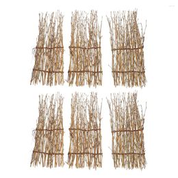 Dinnerware Sets 6 Pcs The Fence Mini Decor Sushi Pography Kit Product Props Decorate Bamboo Backdrops