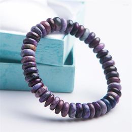 Strand South African Genuine Purple Natural Sugilite Gems Healing Crystal Stretch Abacus Bead Bracelets For Women Female