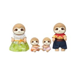 Araçlar Atölye Sylvanian Aileleri Sıkı Sloth Aile 4pcs Hayvan Oyuncak Dolls Kız Hediyesi Kutu 5476 230925