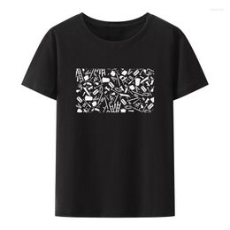 Men's T Shirts Ladder Cotton T-shirt Suitcase Leisure Summer Loose Miles Morales Hipster Koszulki T-shirts Male Top Y2k Tops Tech Casual