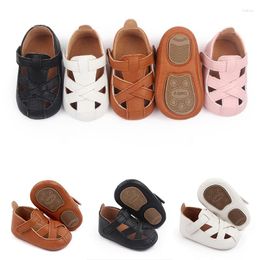 First Walkers Baby Shoes Leather Summer Sandals Soft Sole Anti-skip Girls Boys Infants Comfortable Shoe