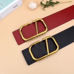 Smooth buckle designer belt for men women belt fashion soft real leather classical cinto red black brown fashionable daily casual luxury belts stylish yd021