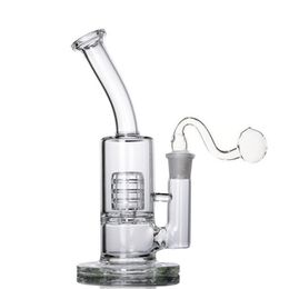 9.5 Inchs Glass Bongs Heady Dab Rig Hookahs Stereo Matrix perc 14 mm Bowl smoke water pipes Glasses