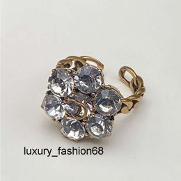 Cluster top Rings Vintage Punk Designer Cluster Rings Luxury Gold Never Fade Band Rings Selection Charming Brand Jewellery Ring Classic Premium Accessories Exclusiv