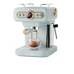 220V retro Italian coffee machine, household small fully semi-automatic concentrated American integrated milk foam machine