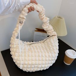 Evening Bags Women Cloud Bubbles Shoulder Bag Soft Cloth Fabric Cute Handbag Casual Tote Light Canvas Shopping Books Purse B693