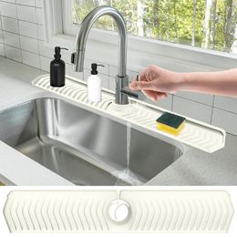 Table Mats Storage For Sink Faucet Drain Catcher Silicone Drip Tray Easy Installation Kitchen Home Protects