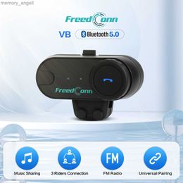 Walkie Talkie Freedconn t-comvb Motorcycle Intercom Helmet Bluetooth 5.0 Headset 800M Waterproof BT Interphone FM Music Share HKD230925