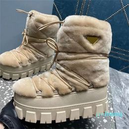 Designer - Snow boot women's outdoor shoes luxury designer Flat factory footwear