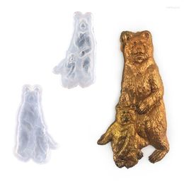 Decorative Figurines Animal Bear Silicone Mould Keychain Pendant Schoolbag Charm Handicraft Making Dropship