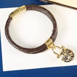 Tiger Head Design Bangle Bracelets For Women Love River Titanium Steel Bracelets Supply2684