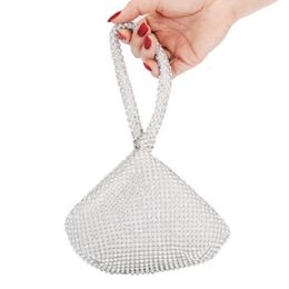 Evening Bags Soft Beaded Women Evening Bags Cover Open Style Lady Wedding Bridalmaid Handbags Purse For Year Gift Clutch 230925