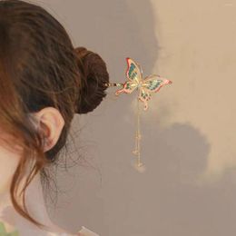 Hair Clips Multi Colour Butterfly Chopsticks Plated Prong Updo Chignon Pins For DIY Accessory Styling