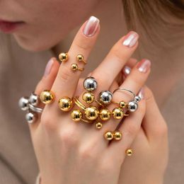 925 Silver Bead jewelry TFF Men mid finger Ring set Series Women Ladies Fashion mens beautiful jewellery cluster Gold Rings for HK234D