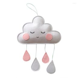 Decorative Figurines Kids Room Decoration Felt Raindrop Cloud Hanging Child Tent Home Decor For Children
