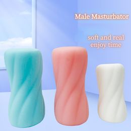 Masturbators Male Portable Masturbator Cup TPE Adult Sex Toys For Men Soft Vagina Anal Products Penis Trainer 230925