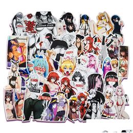 Car Stickers 100Pcs Y Sticker Anime Hentai Pinup Bunny Girl Waifu Decal Suitcase Laptop Truck Waterproof Drop Delivery Automobiles Mot Dhikq