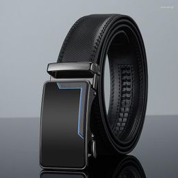 Belts Fashion Mens For Men Pu Leather Versatile Casual Belt Male Waist Strap Business Pants Jeans Width 3.4cm