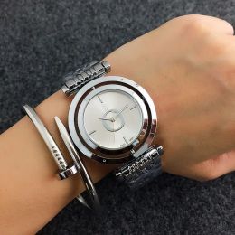 2023 Hot Sale Fashion Brand Wrist Watch Women Girls crystal Can rotate dial style steel metal band Quartz Watches digital watch Wholesale Free Shipping