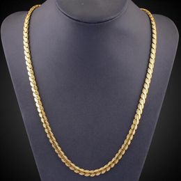 Europe United States foreign trade supply men 's necklace 18K gold - plated clavicle chain hip - hop jewelry2870