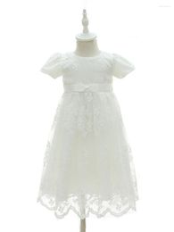 Girl Dresses Baptist Christening Lace Gown For Infant Baby Girls First Birthday Toddler Kids Wedding Party Clothing 3-24 Month