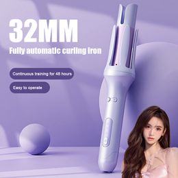 Curling Irons Rotating Curling Iron Wand Waves Curler Styling Tools Ceramic Curly Curling Iron Automatic Power-off Three-gear for Hair Care 230925