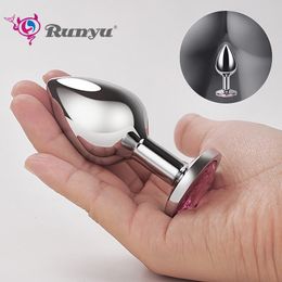 Anal Toys Steel Annal Plug Men Women Adult Trainer Sex Stainless Metal Butt Couple Intimate Masturbator Dildo Ass Tool for Relaxation 230925