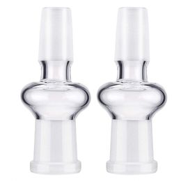 Smoking Pipes Glass Adapter For Hookah Oil Rigs Bong Adaptor Bowls Quartz Banger 14mm Male to 18mm Female Bongs Adapters