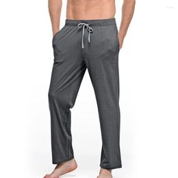 Men's Sleepwear Mens Sleep Bottom Causal Loose Pocket Pants Yoga Sports Breathable Sweatpants Pyjama Trousers Longewear Pantalones
