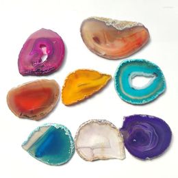 Decorative Figurines Natural Crystal Crafts High Quality Agate Slice Polished Small And Large 3 Inches Gemstone For Home Decoration