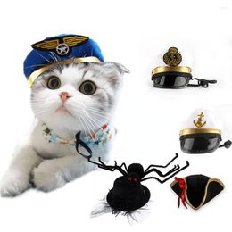 Dog Apparel 6pcHalloween Cat Cap Funny Pets Product Pography Cosplay Hat Holiday Costume Cats Dogs Chihuahua Accessories Birthday