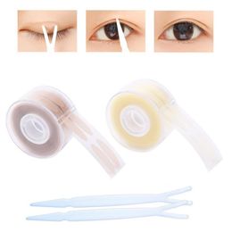 Eyelid Tools 600Pcsbox Clear Beige Double Eyelid Tape for Big Eyes SL Self Adhesive Fold Stickers Beauty Makeup Invisible Tools x0726 ZZ