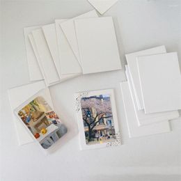 Frames 10pc Small Card Protective Po Holder Cover Cardboard White Thicked Paper Kraft DIY Making Craft Double Sided