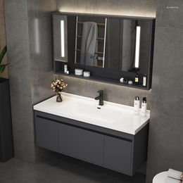 Bathroom Sink Faucets Ceramic Integrated Cabinet Combination Table Smart Wash Basin Inter-Platform Set