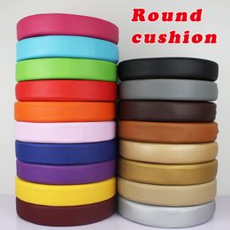 Cushion/Decorative Pillow Synthetic Leather Round Cushion Sofa Chair Stool Seat Foam Cushion Chair Pads Office Vehicles Home Waterproof 230923