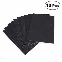 Arts and Crafts 10 Sheets Black papel fieltro Self-adhesive Felt Sheets Multi-purpose for Art and Craft Making 230925