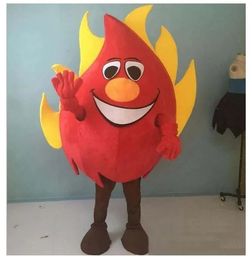 Halloween red big fire Mascot Costumes Halloween Cartoon Character Outfit Suit Xmas Outdoor Party Outfit Unisex