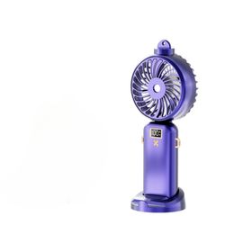 1/2PCS 5000/2500mAh Portable Spray Mist Fan With LCD Display, 5 Gear Mini Electric Fan USB Rechargeable Wireless Fan Spray Water