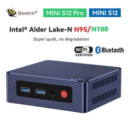 Mini PCs Beelink Mini S12 Pro N100 Mini PC Intel 12th N95 Win 11 DDR4 8GB 256GB 16GB 500GB SSD Wifi BT5.2 NVME Desktop Gaming Computer 230925