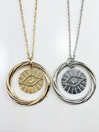 Pendant Necklaces ZRM 20pcs/lot Fashion Movie Charm Jewelry Divergent Necklace The Original Inspired-The All Knowing Eye Erudite