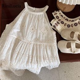 Girl Dresses Summer Hollow Children Clothing Princess Kids For Girls Causal Wear Dress 3 8 Years Robe Fille