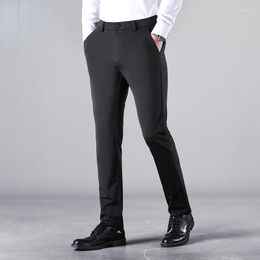 Men's Suits Business Casual Suit Pants Men Drape Straight Leg 2023 Summer Thin Non Ironing Dress For Pantalon Homme