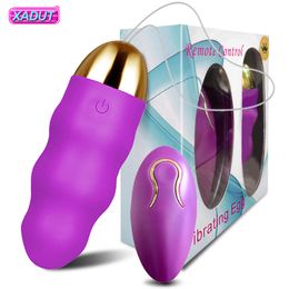 Vibrators Wireless G Spot Dildo Vibrating Egg Vibrator for Women Wear Panties Remote Control Love Sex Toys Adult Female 18 230925