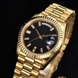 High-quality gold D men's women's casual business watch automatic sapphire multi-color ore dial this folding buckle optional specifications large factory production