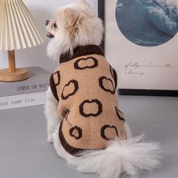 Dog Apparel Luxury Pet Winter Clothes XS-2XL Small Medium Sweaters Knitted Wool Puppy Jumpers Knitwear