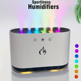 900ML, 6-hole Humidifier, Humidifier That Sprays With The Rhythm Of Music, 7-color Lights