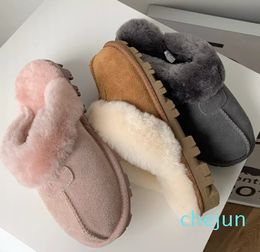 Boots Designer Tasman Coquette Slippers Chestnut Fur Slides Sheepskin Women Men Ultra Mini Platform clogs Suede Comfort Winter