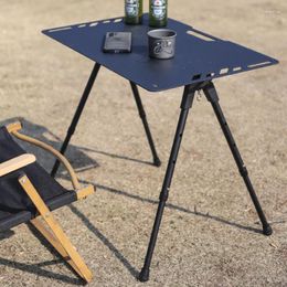 Camp Furniture Lightweight Outdoor Tactical Table Aluminium Alloy IGT Folding Light Bar Barbecue Picnic Liftable Camping