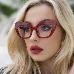 Sunglasses Umanco Sexy Big Cat Eye Prescription Glasses Frame For Women Trendy Vision Care Anti Blue Light Computer AC Lenses