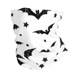 Scarves Gothic Bat Halloween Stars Bandana Neck Cover Printed Balaclavas Face Scarf Warm Headwear Hiking Unisex Adult Washable